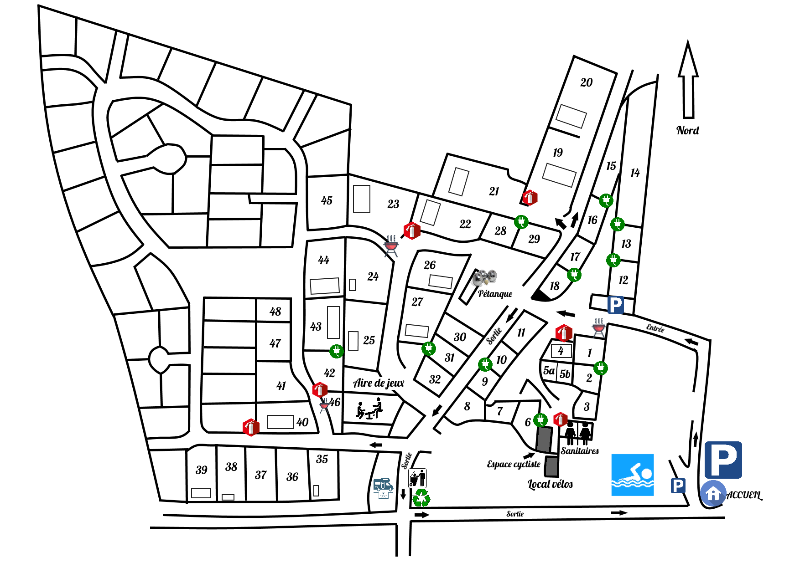 Plan du camping